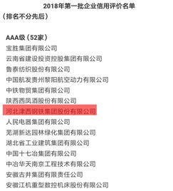 津西集團榮獲AAA級信譽企業(yè)稱號，樹立行業(yè)信用標桿