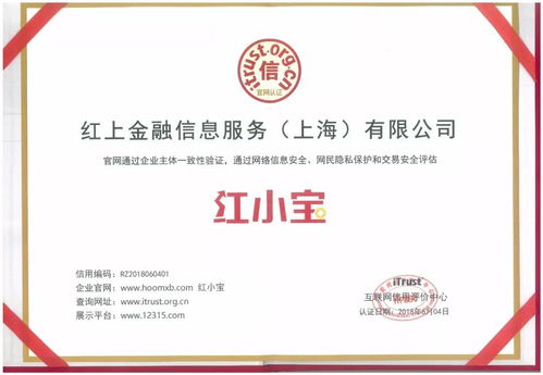 紅小寶榮膺互聯(lián)網(wǎng)信用AAA級企業(yè)，企業(yè)信用評級服務(wù)再樹典范